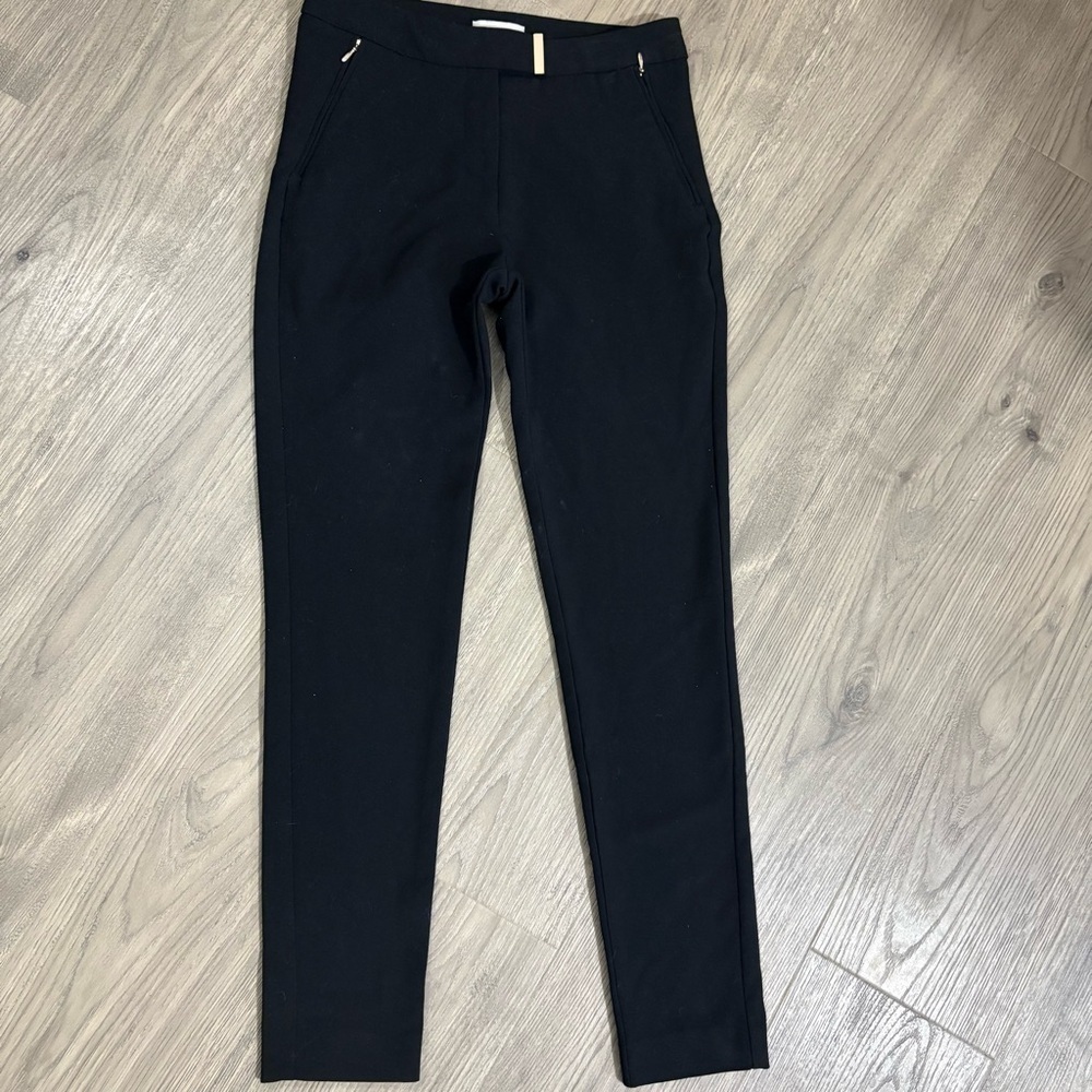 H&M Black Skinny‎ Dress Pants Sz 2 stretch